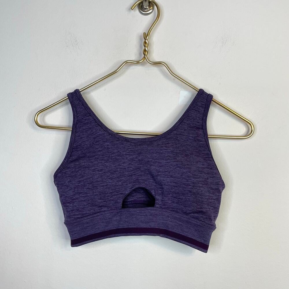 BBL BuffBunny Lift Seamless Reversible Sports Bra Eggplant Purple M 36 A B C